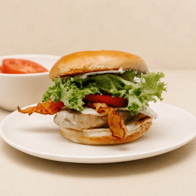 Bacon Avocado Chicken Sandwich.
