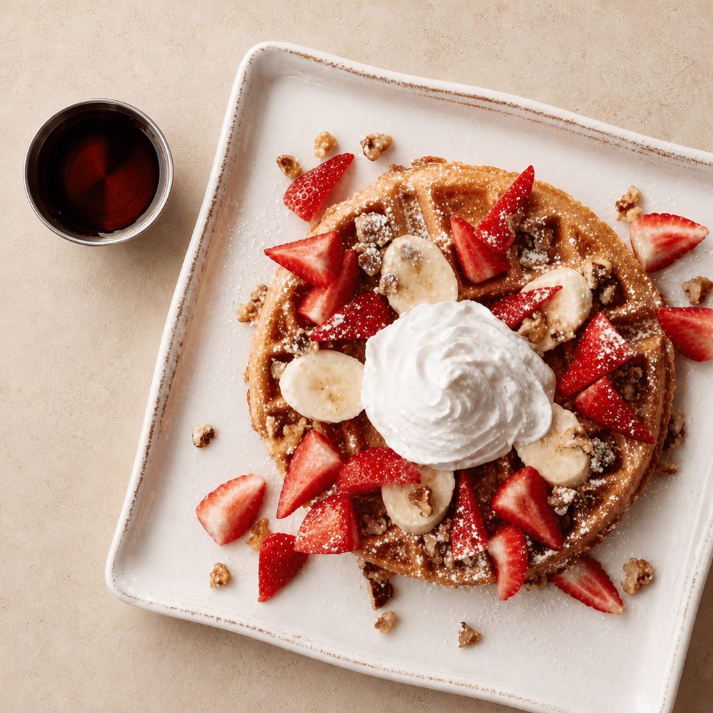 Strawberry Banana Waffle.