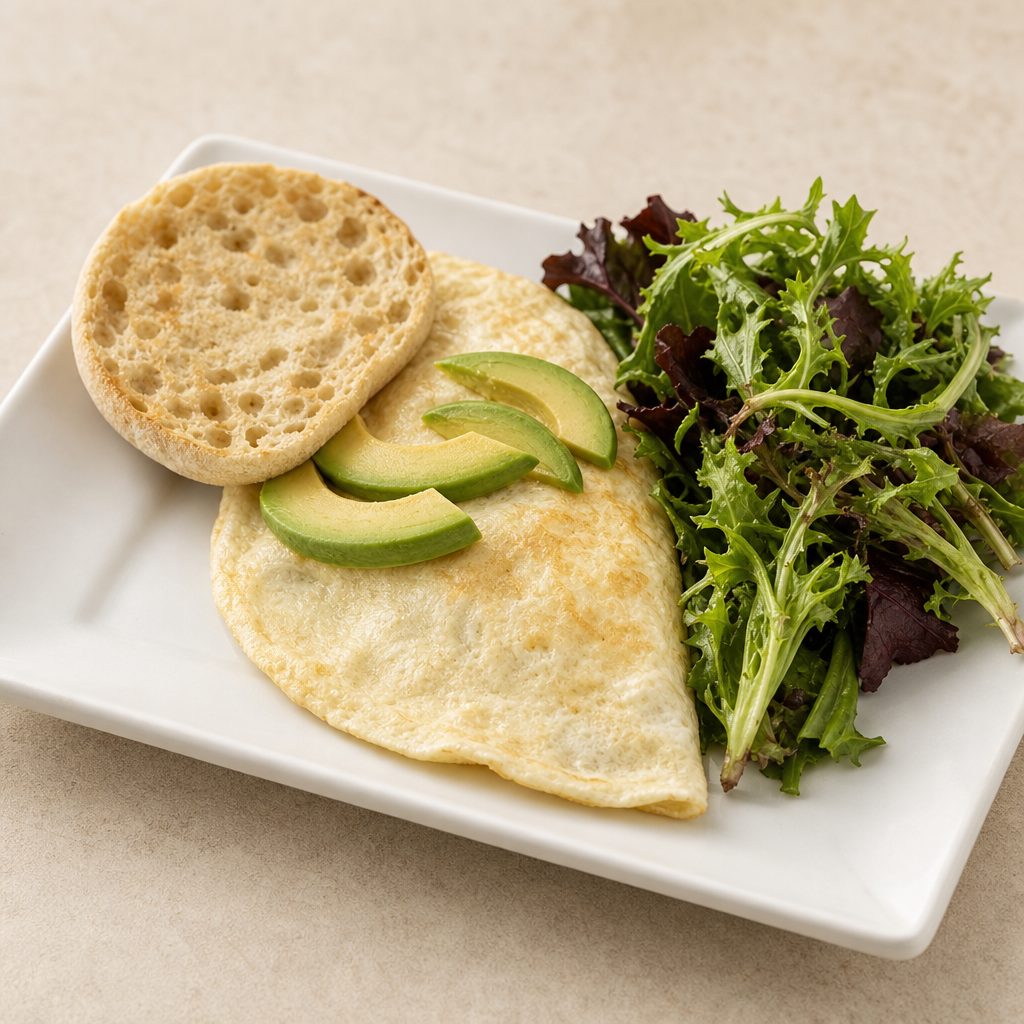 Costa Rican Chicken & Avocado Omelette.