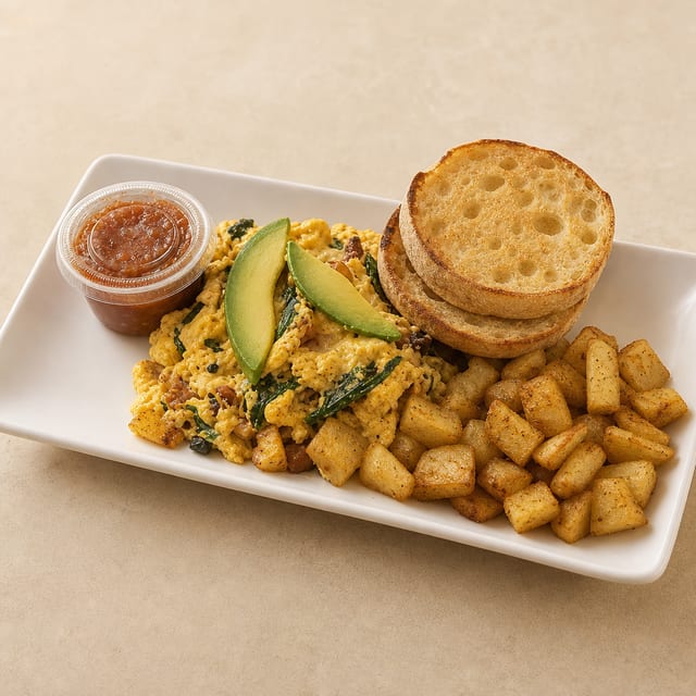 Bacon Avocado Scramble.