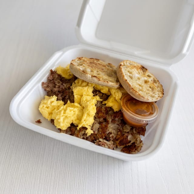 Corned Beef Hash & Eggs.