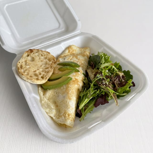 Costa Rican Chicken & Avocado Omelette.