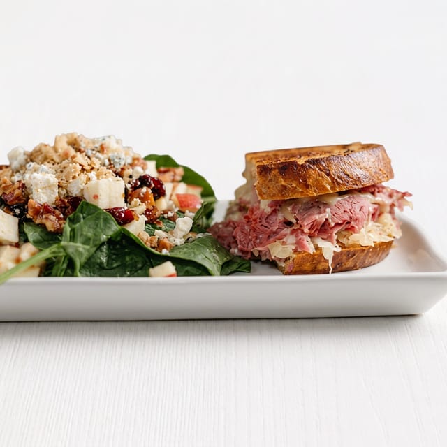 Reuben (Classic or Turkey) Sandwich.